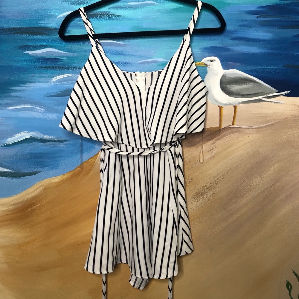 Striped romper